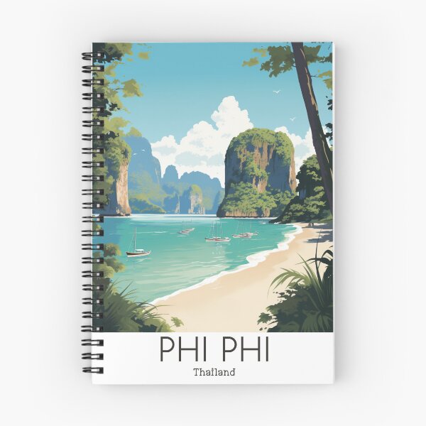 Item preview, A Vintage Travel Illustration of Phi Phi - Thailand designed and sold by GoodOldVintage.