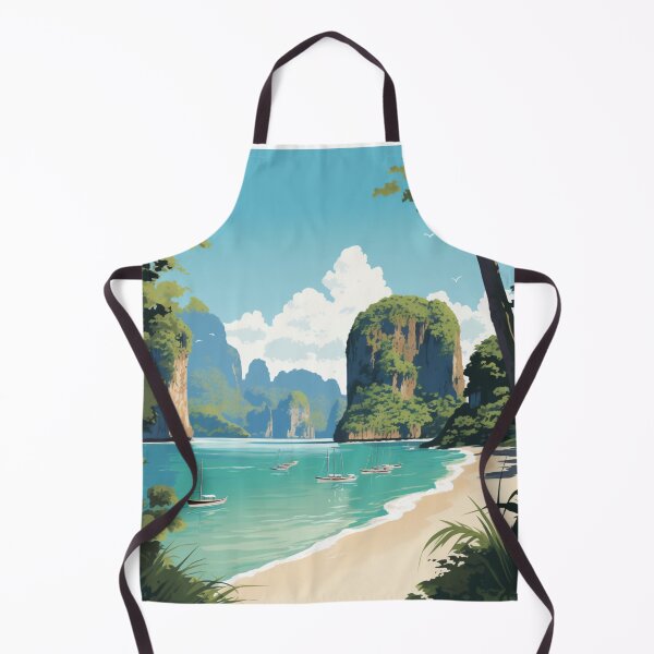 Item preview, A Vintage Travel Illustration of Phi Phi - Thailand designed and sold by GoodOldVintage.