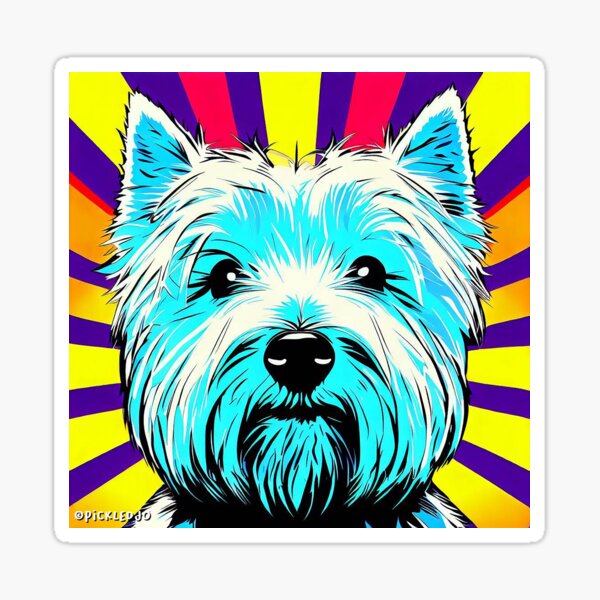 Item preview, Westie Pop Art designed and sold by FunnehGacha.
