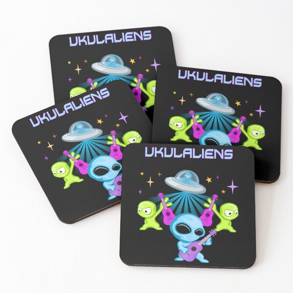 Item preview, Ukulaliens Ukulele Club Original Logo With Text designed and sold by Modewillis.