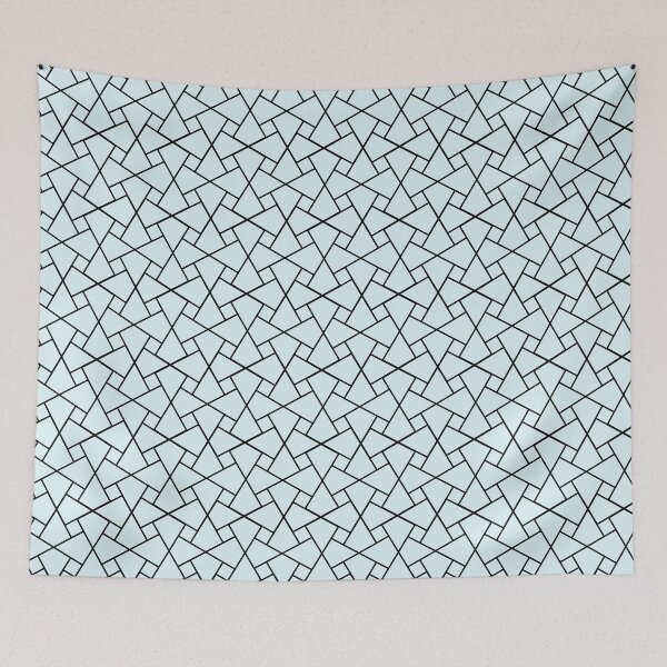 Item preview, Black Squares pattern, black and white vintage  designed and sold by bubbley2021.