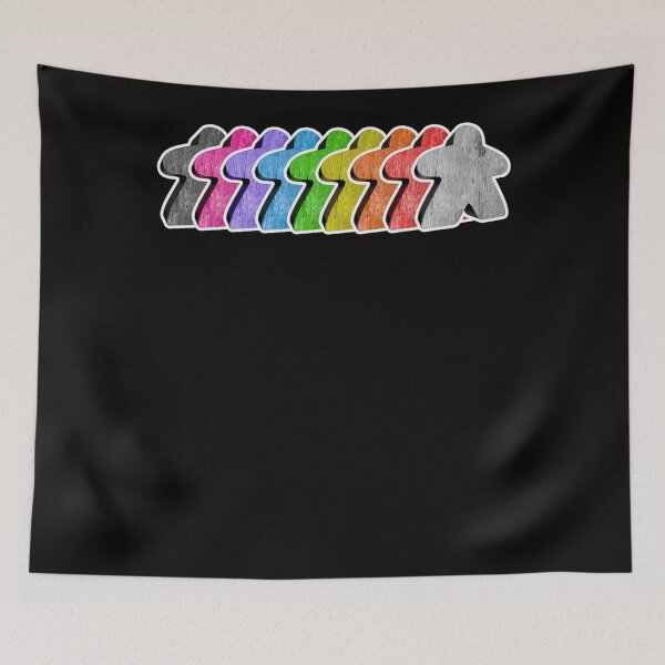 Item preview, Meeple Rainbow Row  designed and sold by CHARLSORALES.