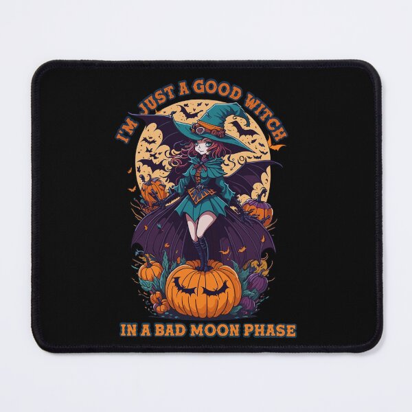 Item preview, Good Halloween Witch in a Mischievous Moon Phase designed and sold by BNCH44.