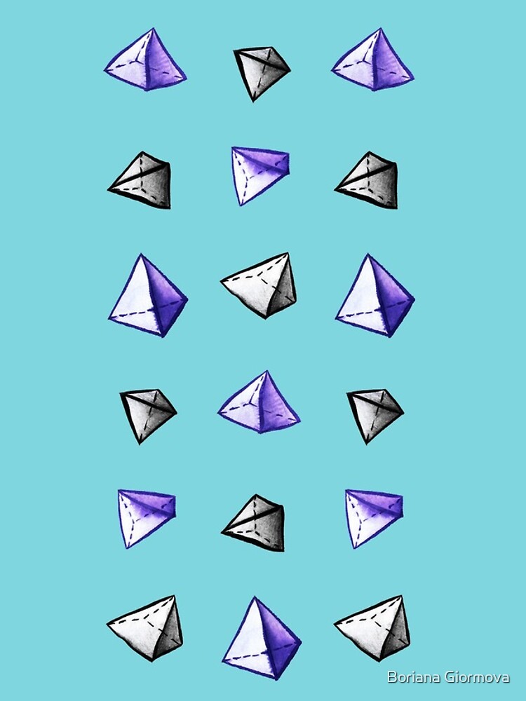 Thumbnail 5 of 5, iPhone Case, Geometric Watercolor Pyramid Pattern designed and sold by azzza.