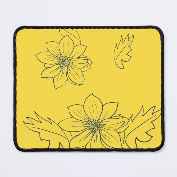 Item preview, yellow flower pattern designed and sold by AdRonDesign.