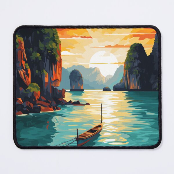 Item preview, A Pop Art Travel Print of Phi Phi Islands - Thailand designed and sold by StudioRedKoala.