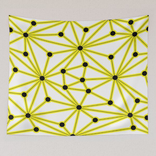 Item preview, Abstract geometric pattern - yellow. designed and sold by K.S ART.