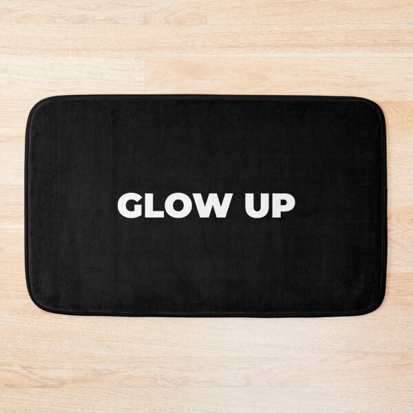 Item preview, GLOW UP, Typography, Sticker, Hoodie, T-Shirt, text only design designed and sold by ShaykhUmer.