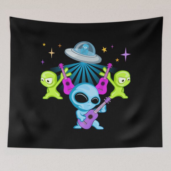 Item preview, Ukulaliens Ukulele Club Original Logo designed and sold by Modewillis.