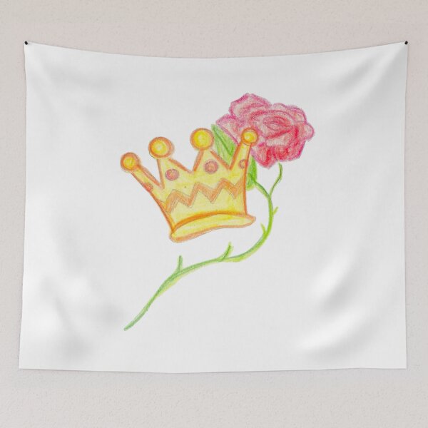 Item preview, crown and rose designed and sold by Anmioma.