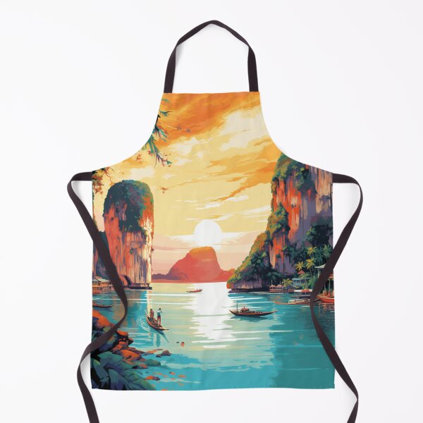 Item preview, A Pop Art Travel Print of Phi Phi Islands - Thailand designed and sold by StudioRedKoala.