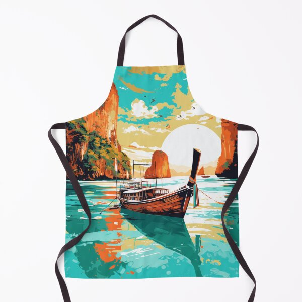 Item preview, A Pop Art Travel Print of Phi Phi Islands - Thailand designed and sold by StudioRedKoala.