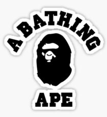 bape a bathing ape logo t-shirt Sticker