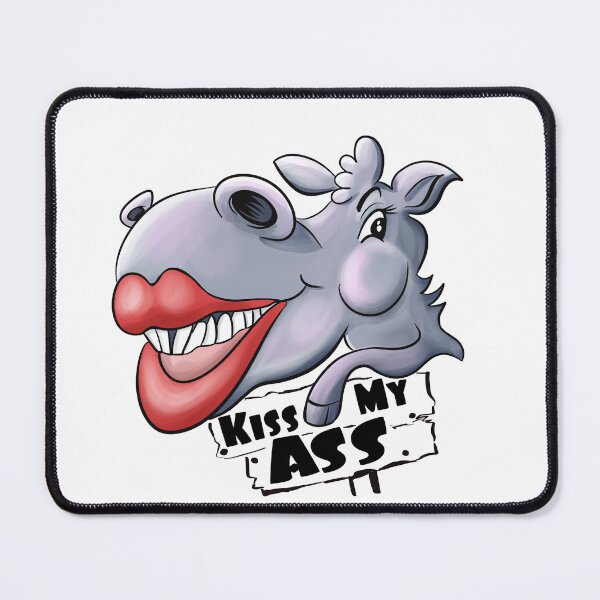 Item preview, Kiss my ass - funny ass puns - donkey memes designed and sold by JyayasiDesigns.