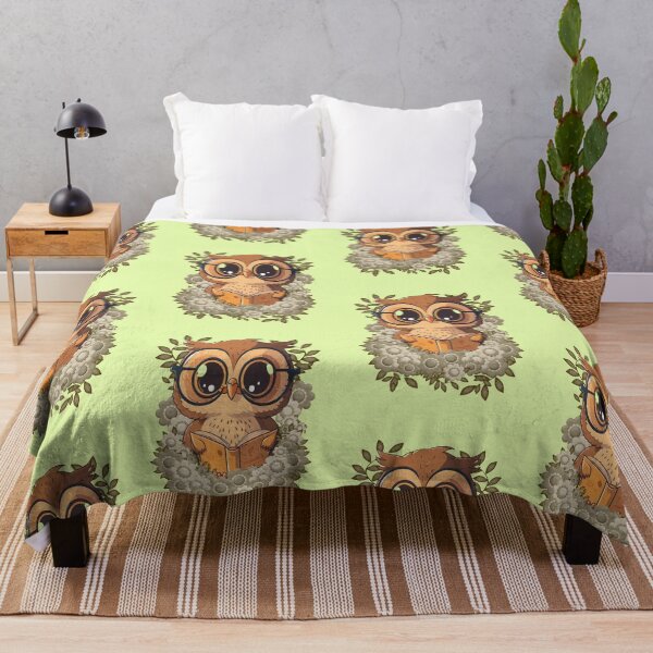 Item preview, A wise brown owl reading a book designed and sold by LoneAngel.