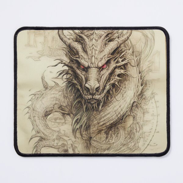 Item preview, Old Ancient Drawings of Dragons designed and sold by BrandonArtWorld.