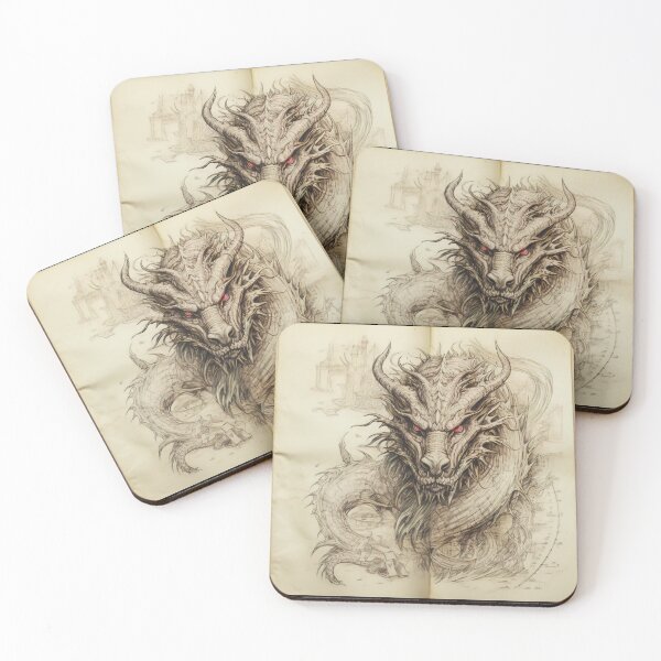 Item preview, Old Ancient Drawings of Dragons  designed and sold by BrandonArtWorld.