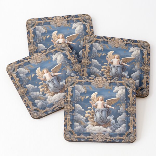 Item preview, The angle with the golden wings in the sky digital art designed and sold by EternityLoves.