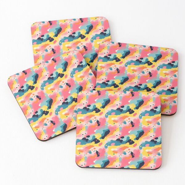 Item preview, Colourful Whimsical Organic Shapes with Brush Strokes designed and sold by BilgePaksoylu.