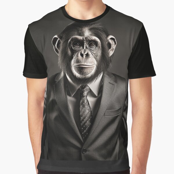 Item preview, Chimpanzee in Business Suit Art designed and sold by redstar19.