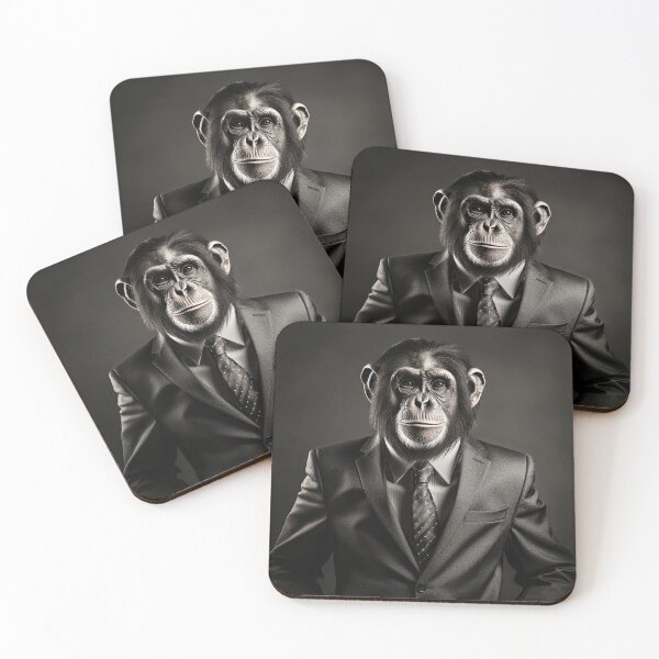 Item preview, Chimpanzee in Business Suit Art designed and sold by redstar19.