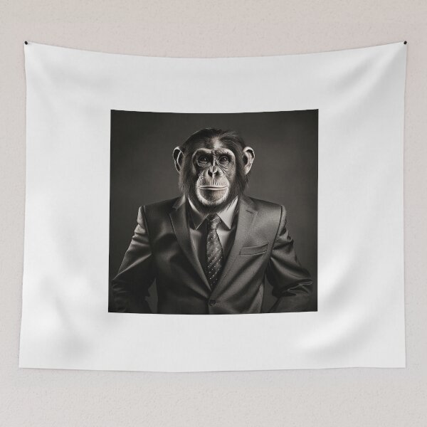 Item preview, Chimpanzee in Business Suit Art designed and sold by redstar19.