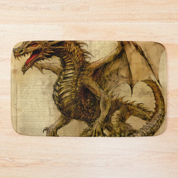 Item preview, Old Ancient Drawings of Dragons  designed and sold by BrandonArtWorld.