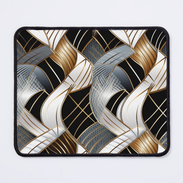 Item preview, Colorful fantasy pattern copper gold white black metallic ornament ribbons designed and sold by G-M-Designs.