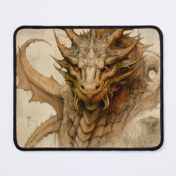 Item preview, Old Ancient Drawings of Dragons designed and sold by BrandonArtWorld.