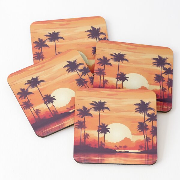 Item preview, Sunset in paradise, AI generated designed and sold by Woodoartdesign.