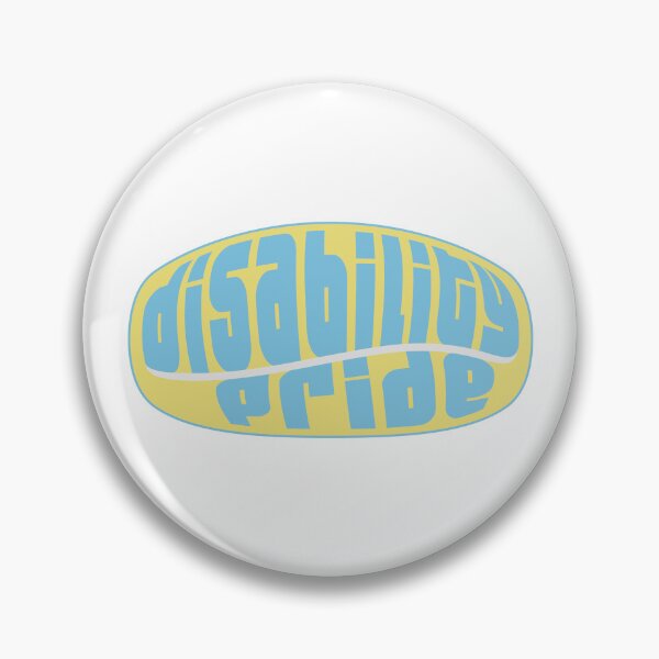 Item preview, Disability pride - blue on yellow designed and sold by Dadusa.
