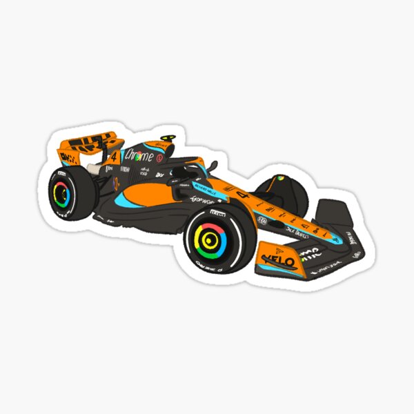 Aperçu de l'œuvre Voiture Lando Norris F1 créée et vendue par OriDraws.