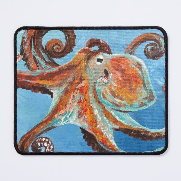 Artikelvorschau, Das Oktopus-Acrylgemälde entworfen und verkauft von LindenTreeGifts.