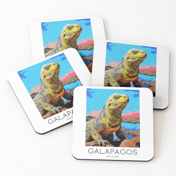 Item preview, A Pop Art Travel Print of Galapagos - Ecuador designed and sold by StudioRedKoala.