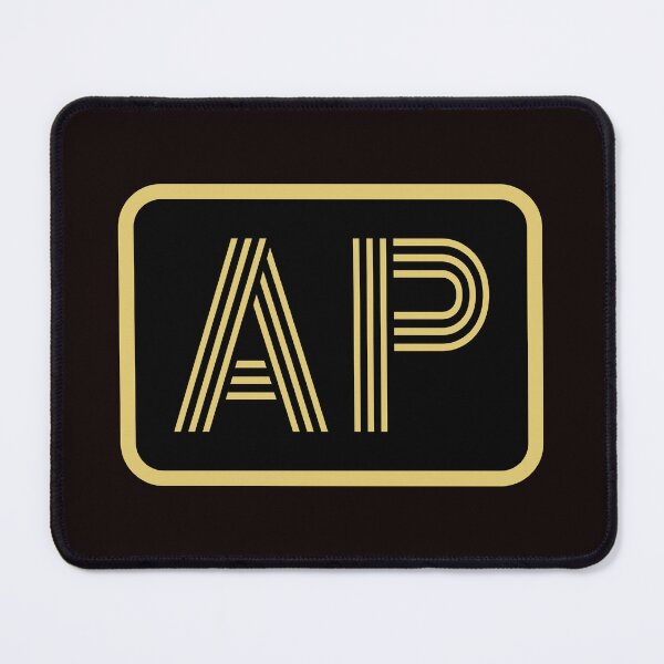 Item preview, AP Initials Gold Geometric Letters designed and sold by Jeallan Designs.