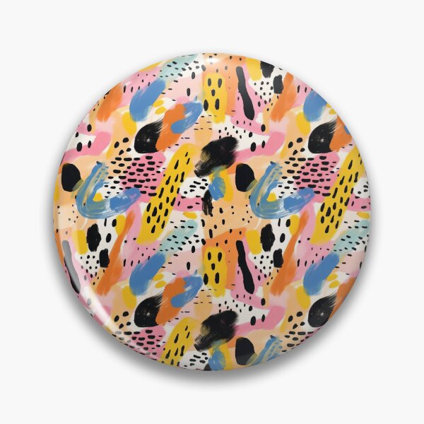 Item preview, Abstract Geometric Whimsical Organic Shapes and Patterns with Brush Strokes designed and sold by BilgePaksoylu.