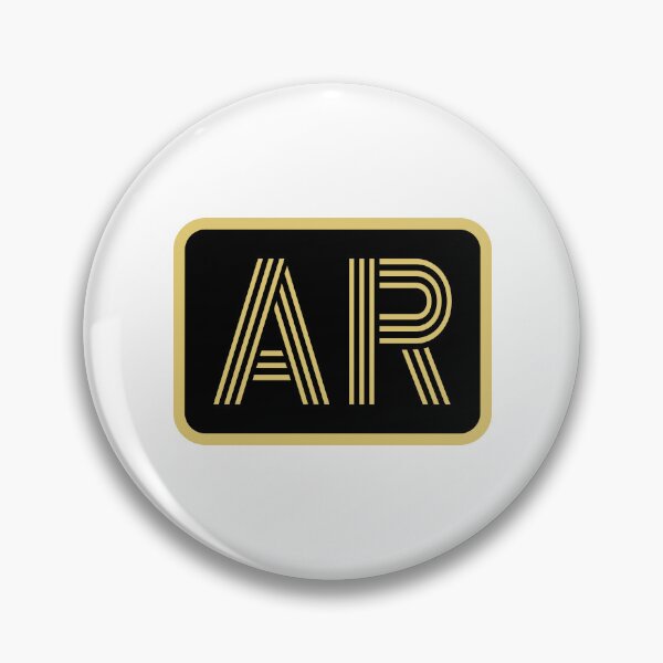 Item preview, AR Initials Gold Geometric Letters designed and sold by Jeallan Designs.