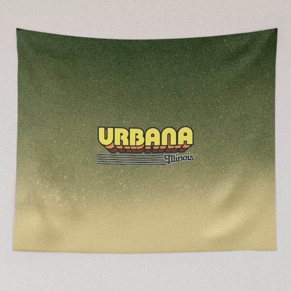 Item preview, Urbana, Illinois | Retro Stripes designed and sold by retroready.