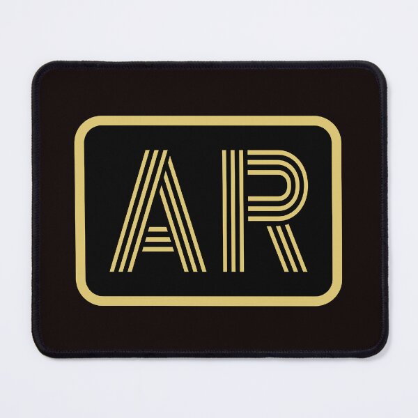 Item preview, AR Initials Gold Geometric Letters designed and sold by Jeallan Designs.