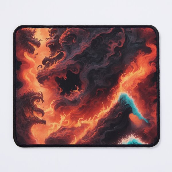 Item preview, Elemental Elegance: Dance of Fire and Water Poster designed and sold by RedArtG09.