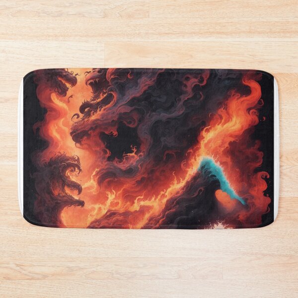 Item preview, Elemental Elegance: Dance of Fire and Water Poster designed and sold by RedArtG09.