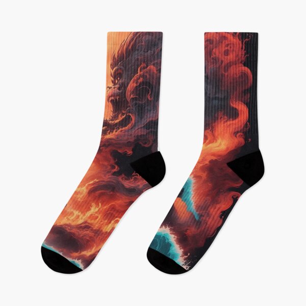 Item preview, Elemental Elegance: Dance of Fire and Water Poster designed and sold by RedArtG09.