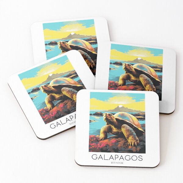 Item preview, A Pop Art Travel Print of Galapagos - Ecuador designed and sold by StudioRedKoala.