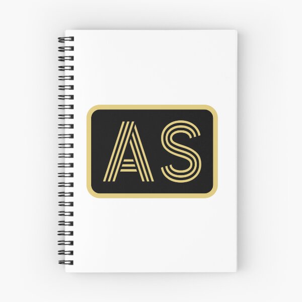 Item preview, AS Initials Gold Geometric Letters designed and sold by Jeallan Designs.