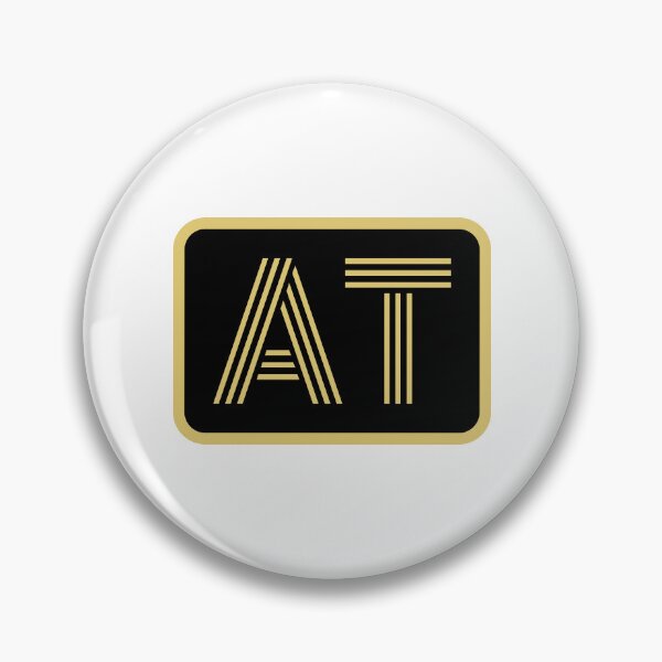 Item preview, AT Initials Gold Geometric Letters designed and sold by Jeallan Designs.