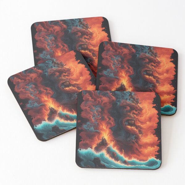 Item preview, Harmony in Motion: Fire and Water Dance Poster designed and sold by RedArtG09.