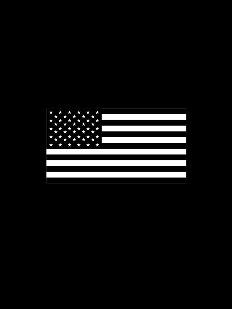 American Flag. STARS & STRIPES. USA, America, Americana, Funeral, Mourning, in Mourning, Black on Black. by TOMSREDBUBBLE