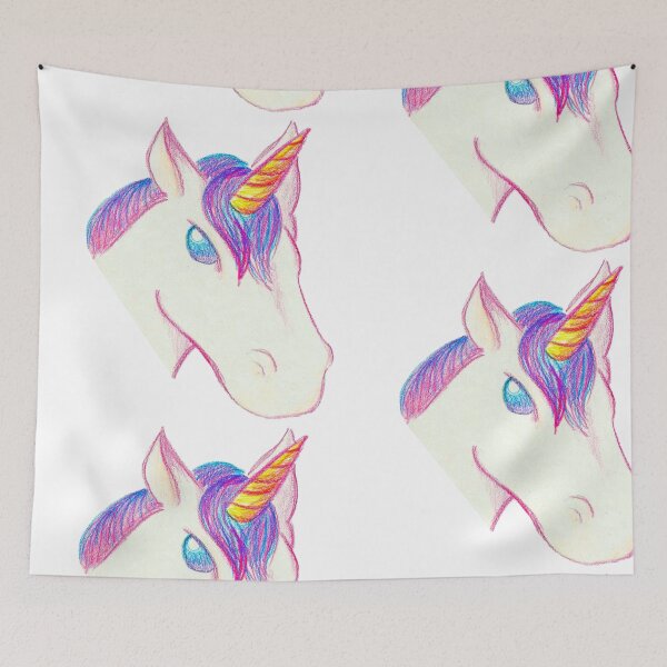 Item preview, unicorn head designed and sold by Anmioma.