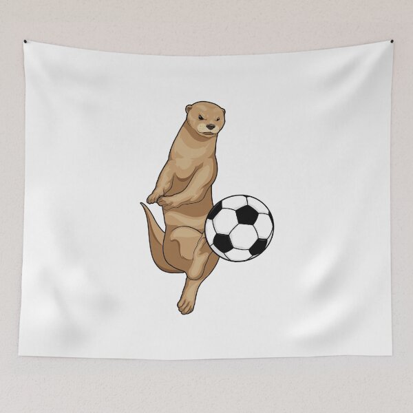 Item preview, Otter Soccer player Soccer designed and sold by Snabdesign84.