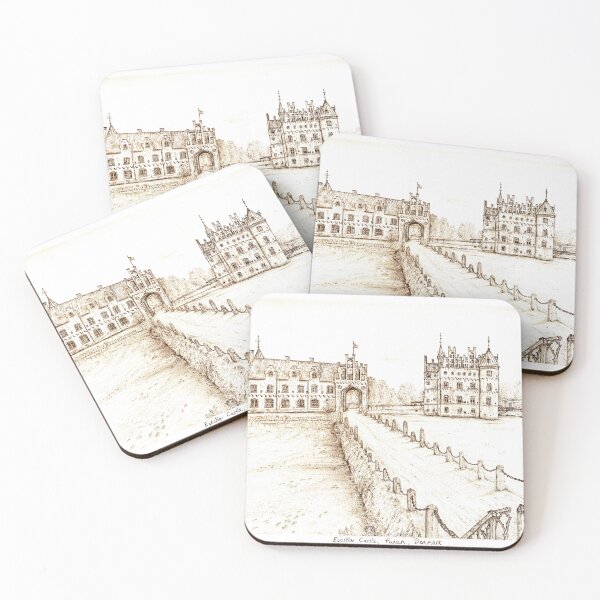Item preview, Egeskov Castle Drawing, Denmark, Warm Sunshine - A Fairytale Escape to Danish Grandeur designed and sold by studioSharonKay.